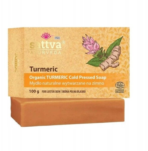 SATTVA_Organiczne mydło wytwarzane na zimno Kurkuma 100g