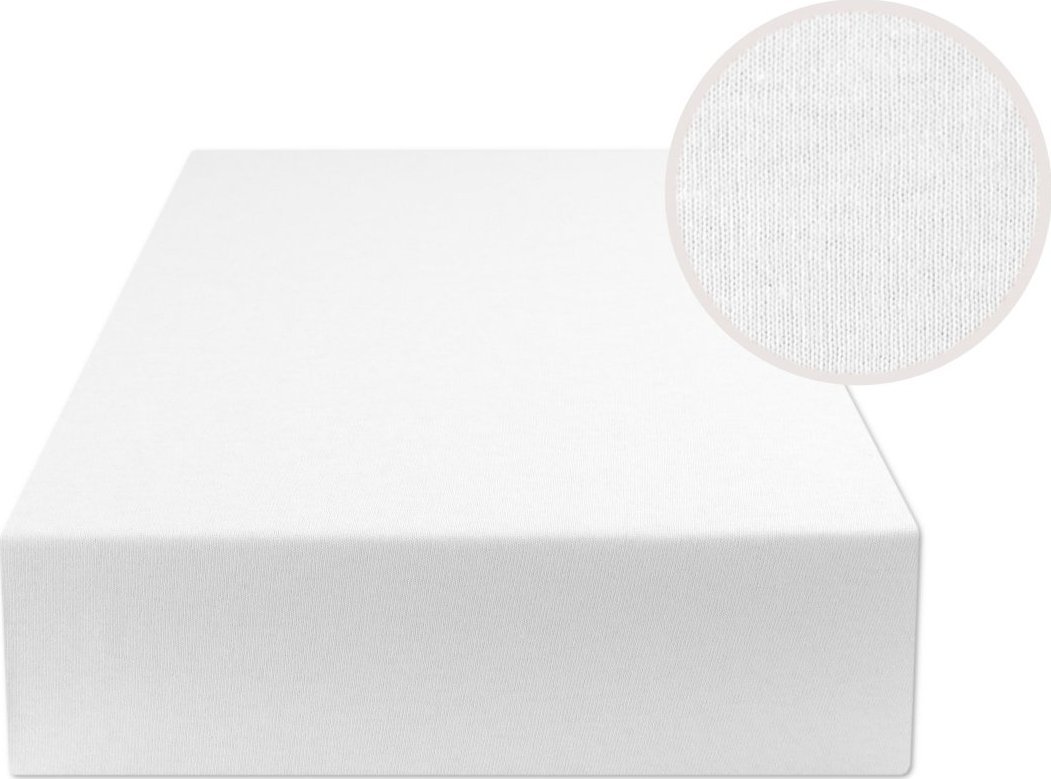 estilex Prześcieradło Z Gumką 60X120 Jersey Biały