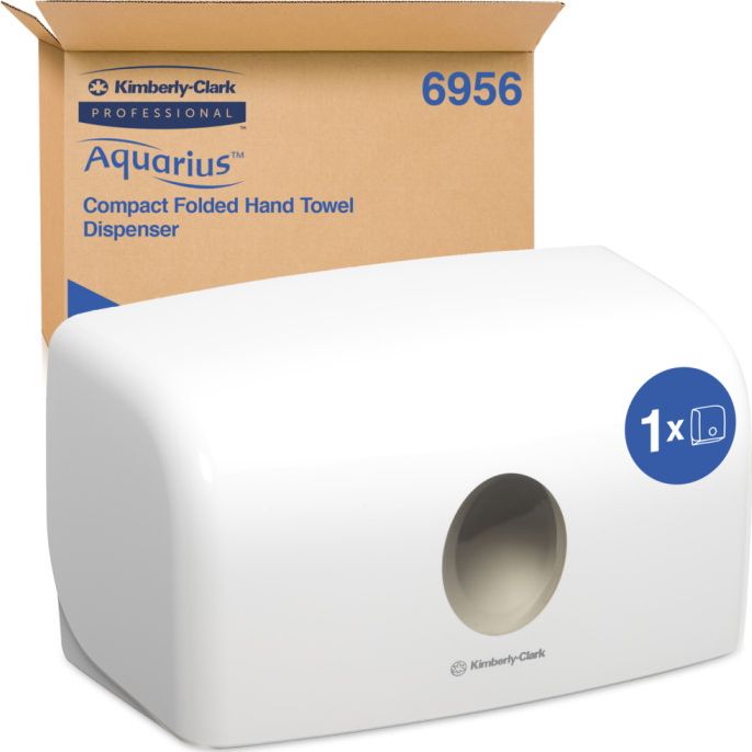 Kimberly-Clark Kimberly-Clark Aquarius 6956 - Dozownik do ręczników w składce - Biały