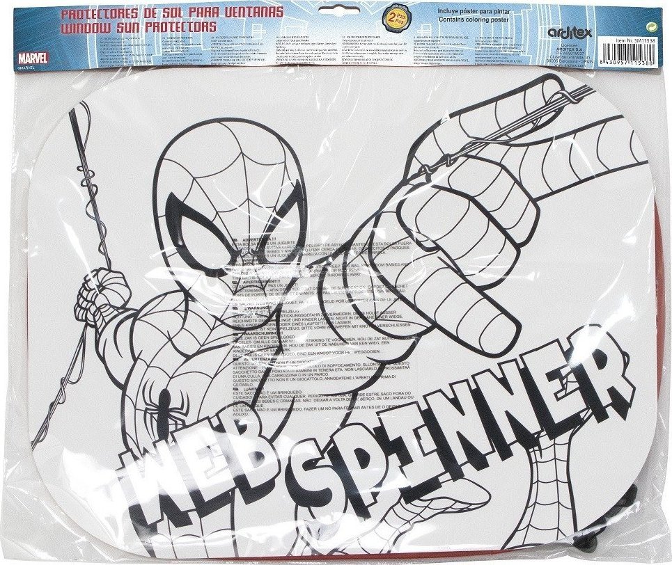 Arditex SPIDERMAN MARVEL ZASŁONKI PRZECIWSŁONECZNE OSŁONKI