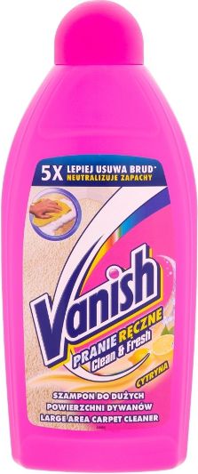 Vanish Szampon do dywanów i tapicerki do prania ręcznego Cytrynowy 3w1 500 ml