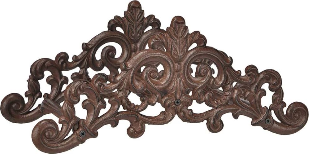 HI HI Żeliwny uchwyt na wąż ogrodowy, brązowy