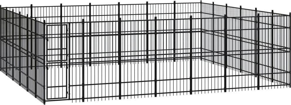 vidaXL vidaXL Kojec zewnętrzny dla psa stalowy, 38,71 m