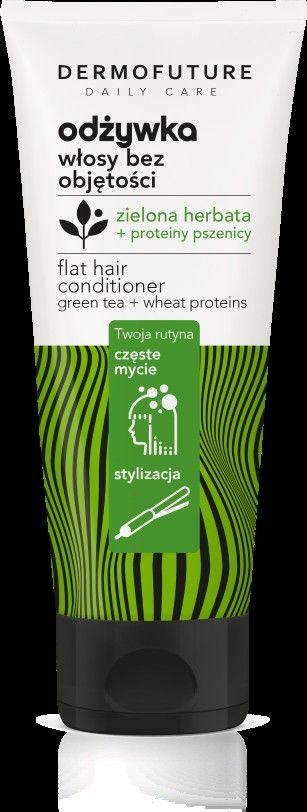 Dermofuture Technology Odżywka do Włosów bez Objętości Zielona Herbata i Proteiny Pszenicy 250 ml