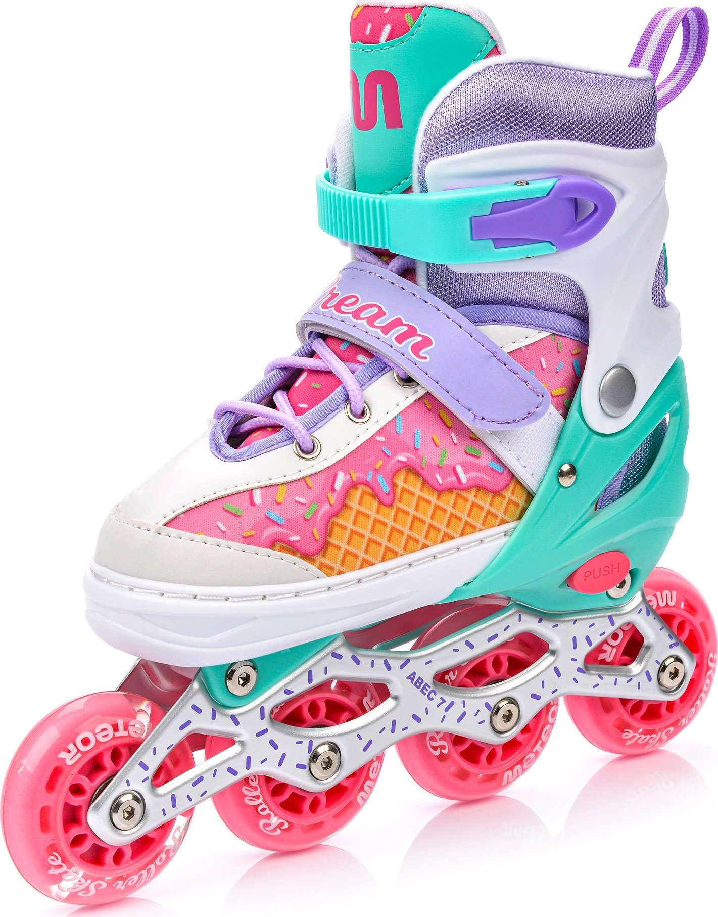 Rolki Meteor 4w1 Cream M 34-37