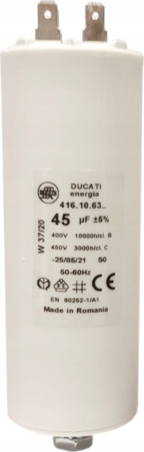 MIFLEX Kondensator silnikowy DUCATI 45uF 450Vac