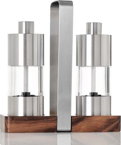 Młynek do przypraw AdHoc Zestaw 2x Młynek do Pieprzu Soli z Podstawką z Uchwytem MENAGE CLASSIC AdHoc uniwersalny