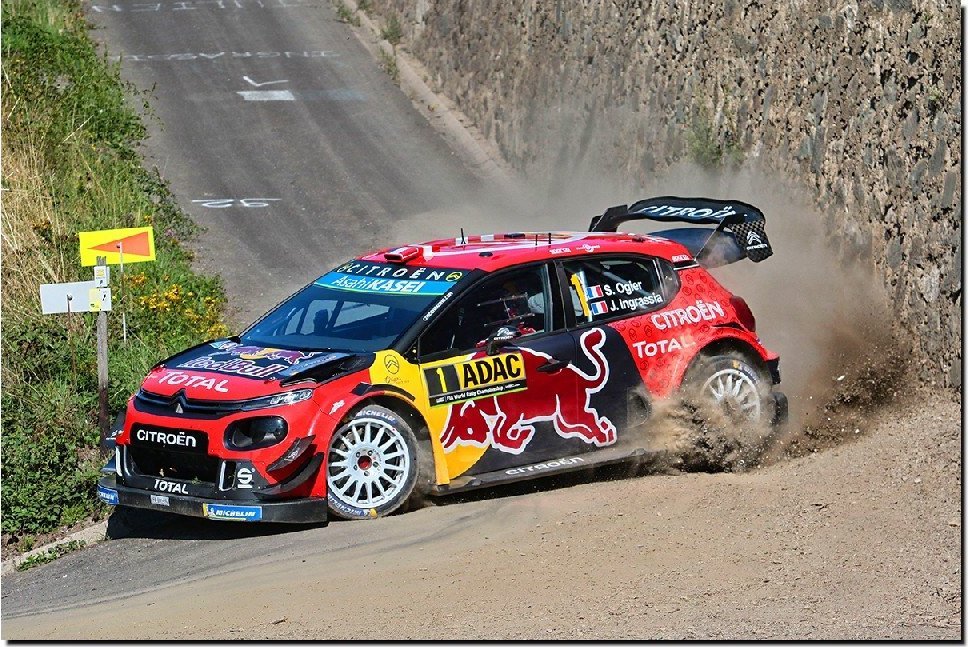 Top Racing Fotoobraz Sebastien Ogier / Julien Ingassia - Citroen C3 WRC 90 x 60 cm
