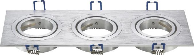 Aigostar Potrójna oprawa sufitowa srebrna Potrójne Akcesoria do lamp sufitowych, srebrne