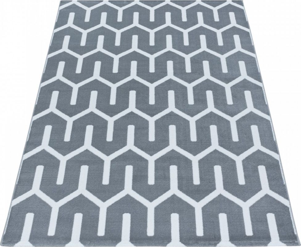 Ayyildiz Hali Dywan do salonu SPINKA Szary COSTARICA Prostokąt 160x230 cm