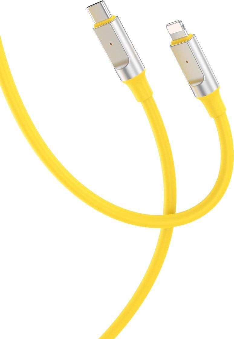 Kabel USB XO Xo Kabel Nb-Q252A Usb-C - Lightning 1,0 M 27W Żółty