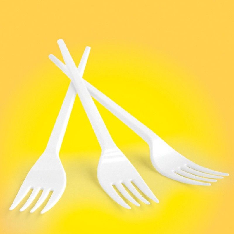 Office Products Widelec plastikowy OFFICE PRODUCTS, 17cm, 100szt., biały