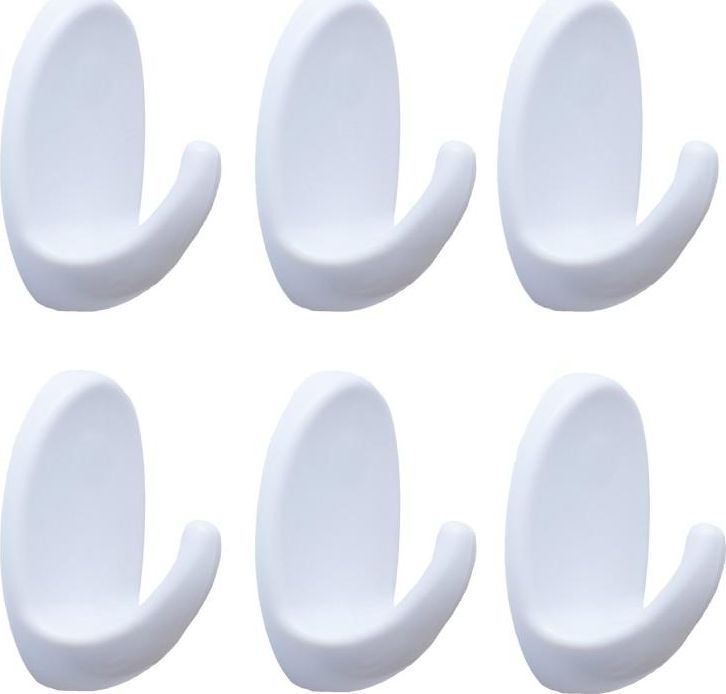 YokaHome Uchwyt 1-hakowy 1.5 cmcm biały