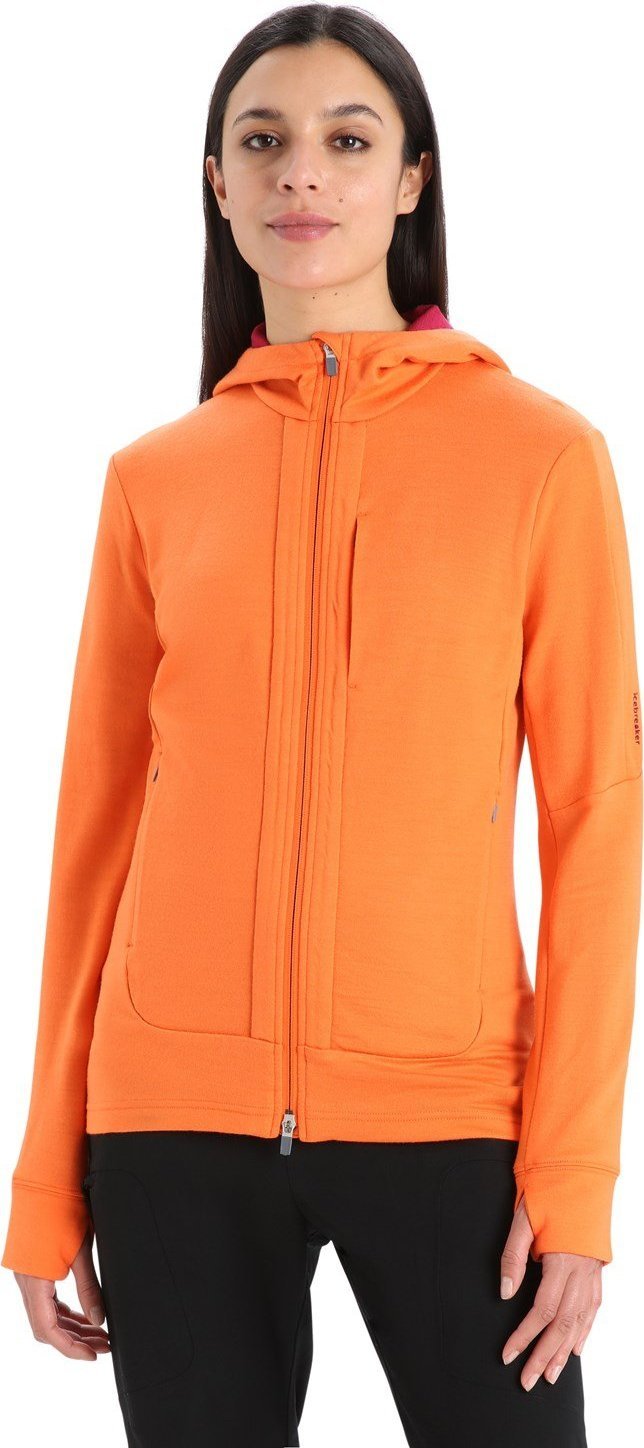 Icebreaker Bluza Rozpinana Icebreaker Quantum III LS Zip Hood Damska XS