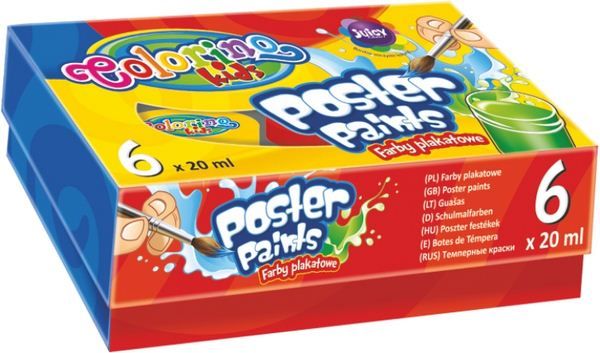 Patio Farby plakatowe 6 kolorĂłw