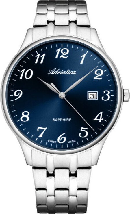 Zegarek Adriatica Zegarek Adriatica A1300.5125Q męski klasyczny szwajcarski .