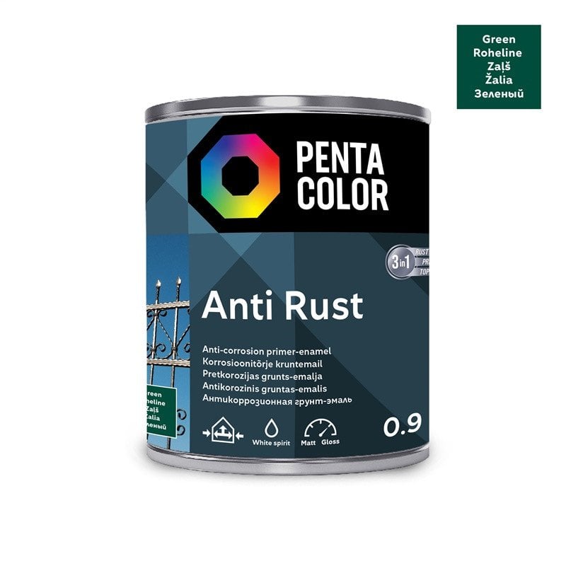 ANTICOR PAINT ANTI-RUST GREEN 0.9L