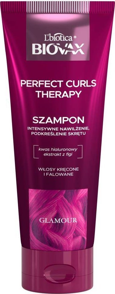 BIOVAX Biovax Glamour Perfect Curls Therapy intensywnie nawilżający szampon do włosów kręconych i falowanych 200ml