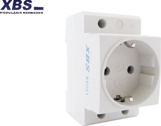 XBS Gniazdo modułowe 230V 16A schuko na szynę MSD XBS 9008