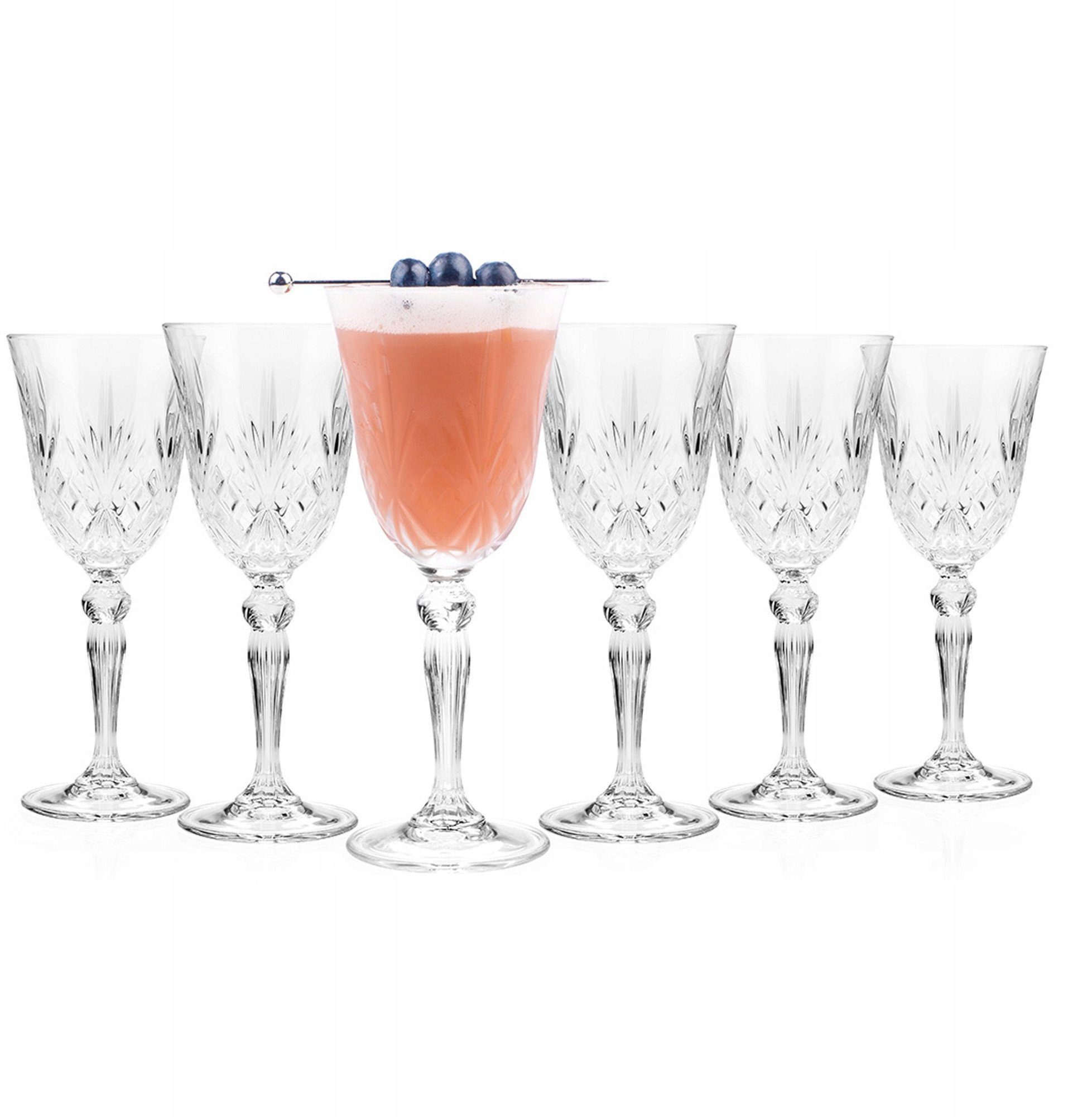Crystal wine glasses RCR MELODIA WINE GOBLET, 210 ml, 6 pcs.
