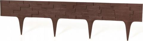 Onduline Palisada ogrodowa plastikowa kamień brąz 2,4 m