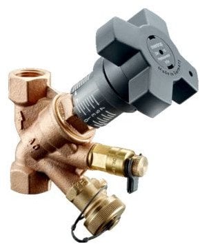 Hydrocontrol VTR, zawór równoważący, DN 15, 1/2GW, brąz, z zaworem pomiarowym i zaworem kulowym
