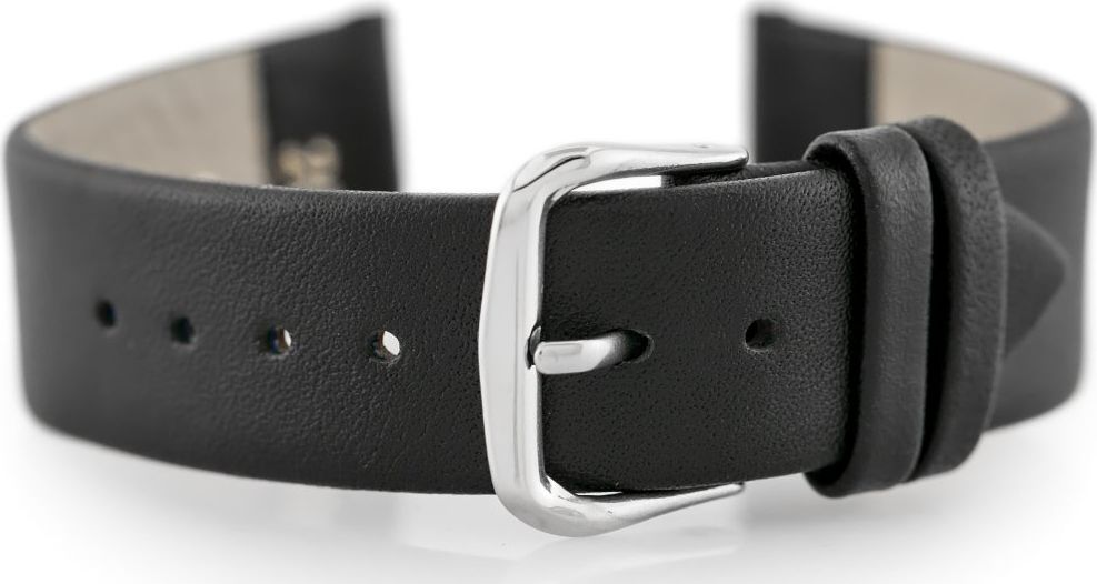 Pacific Pasek skórzany do zegarka W86 - czarny - 20mm uniwersalny