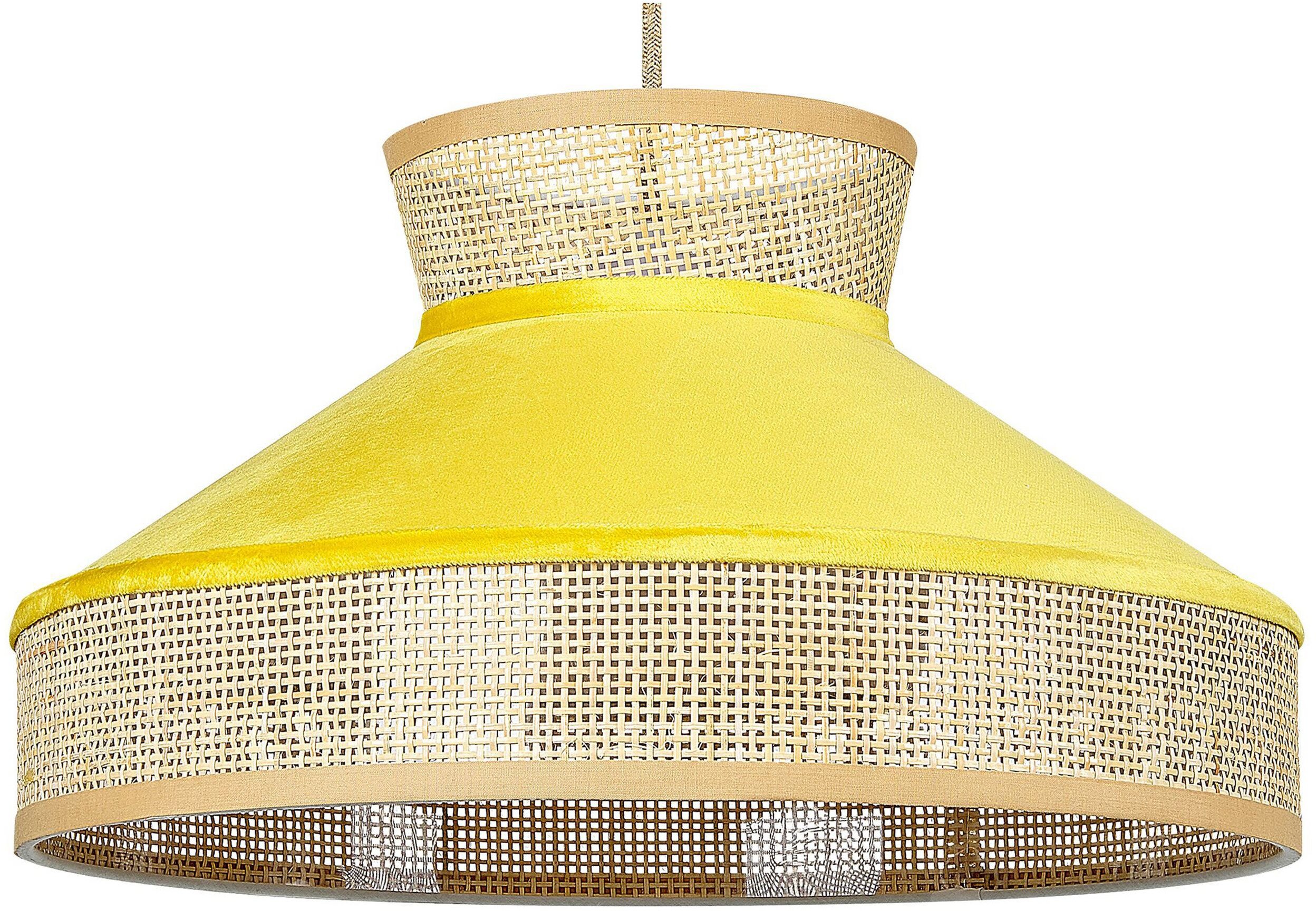 Lampa wisząca BATALI Rattan Musztardowy