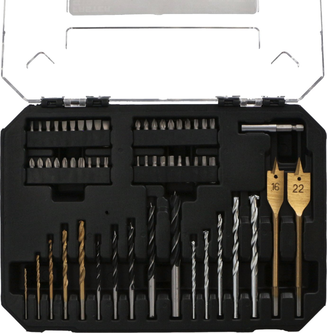 Zestaw narzędzi Faster Tools FASTER TOOLS Zestaw wierteł i bitów - 58 sztuk one size