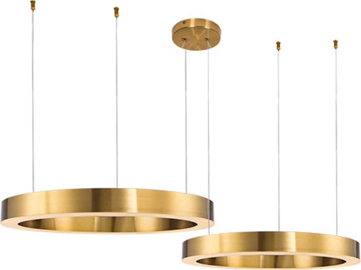 Lampa wisząca Step into Design Wisząca lampa sypialniana Circle nad łóżko LED 93W mosiądz