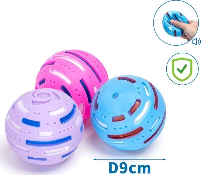 Nobleza Winylowe piłeczki z dźwiękiem dla psa Winylowe piłeczki z dźwiękiem dla psa