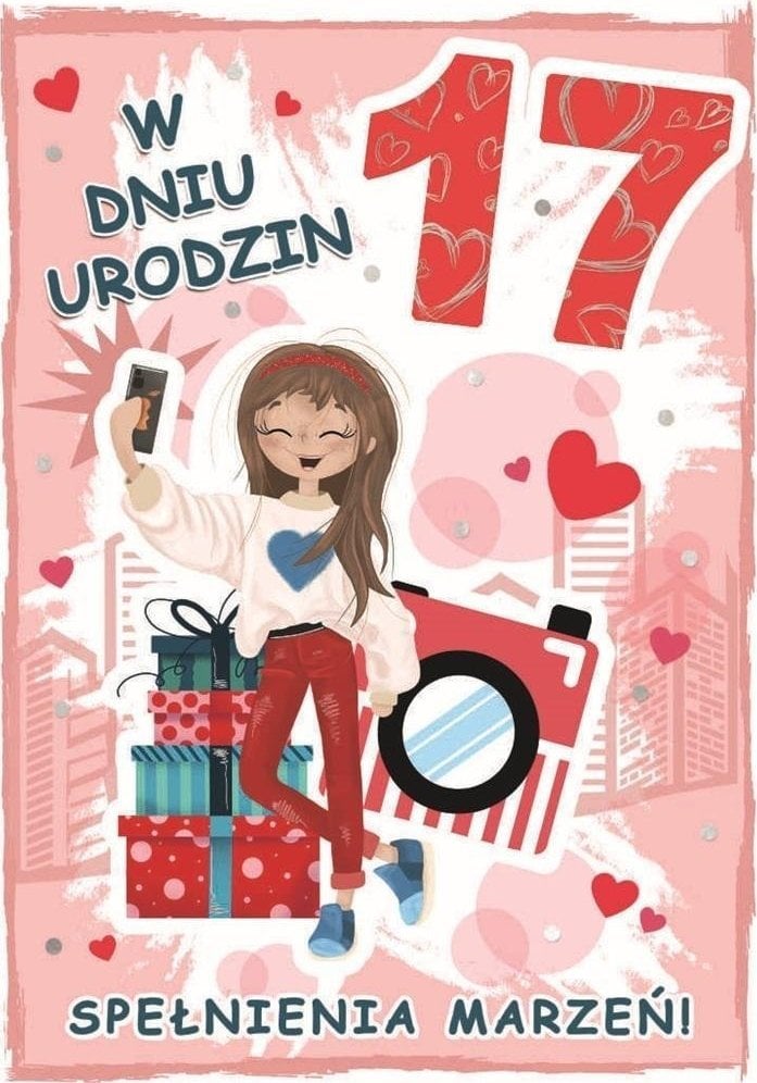 Karnet urodziny 17