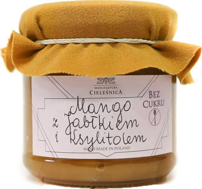 Cieleśnica Konfitura z Mango z Dodatkiem Jabłka Bez Cukru [Słodzona Ksylitolem] "Mango z Jabłkiem i Ksylitolem | Handmade in Poland" z Polskiej Manufa