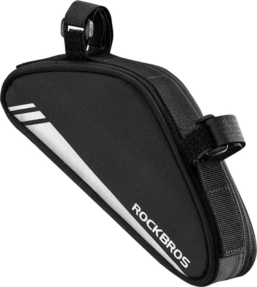 Torba rowerowa na narzędzia pompkę mocowana na ramę 0.7l - czarna ROCKBROS