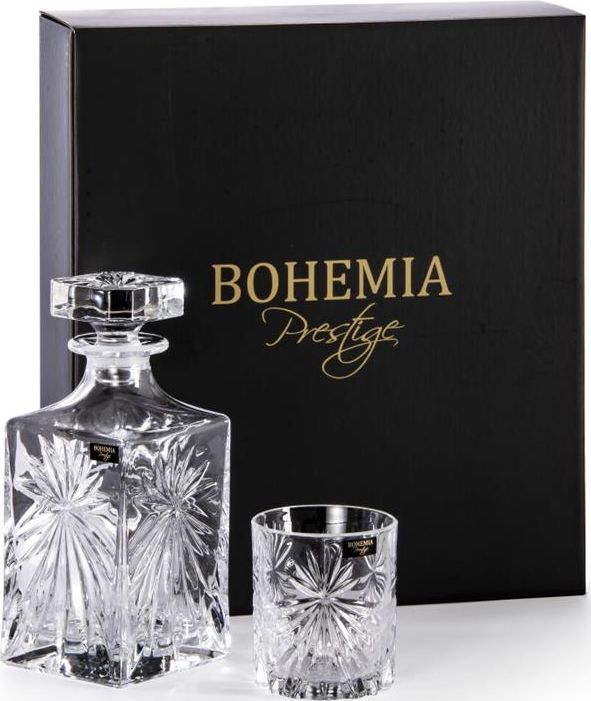 Bohemia ZESTAW DO WHISKY KRYSZTAŁOWY BOHEMIA FIORE 1+6 EL