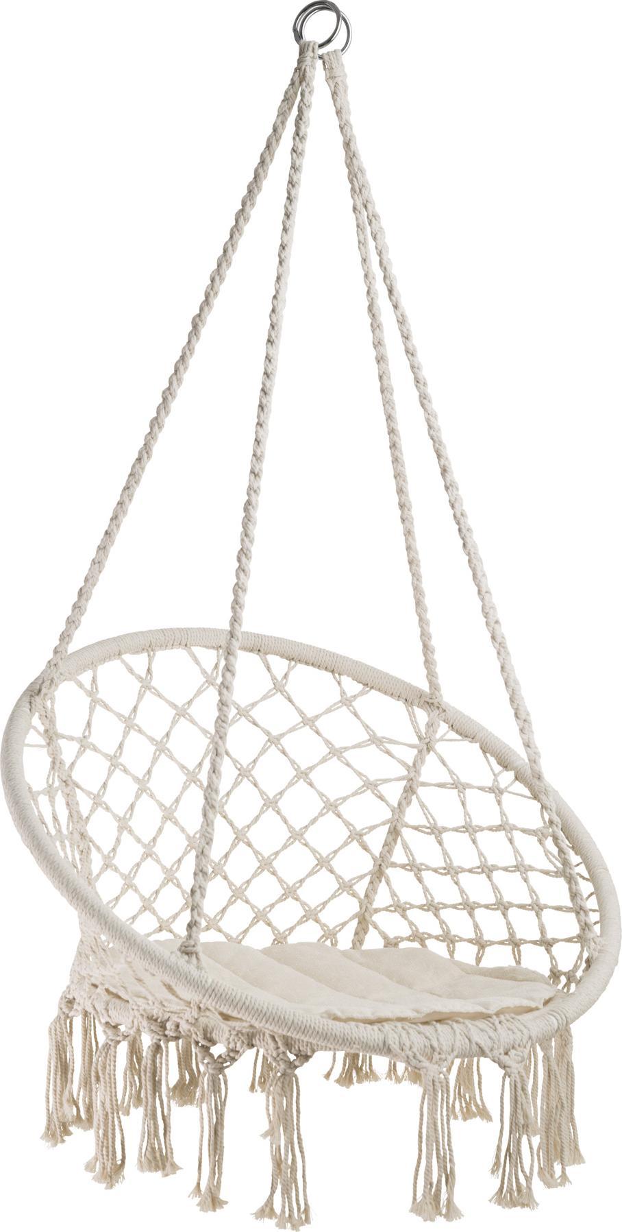 Tectake Fotel wiszący Jane, - beżowy