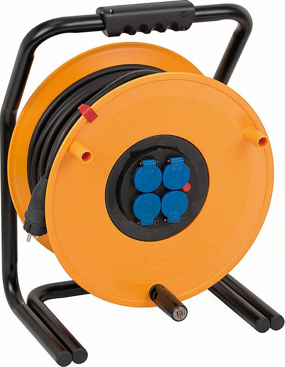 Brennenstuhl Przedłużacz bębnowy Brobusta IP44 4 x 230V czarny 50m (1319014)