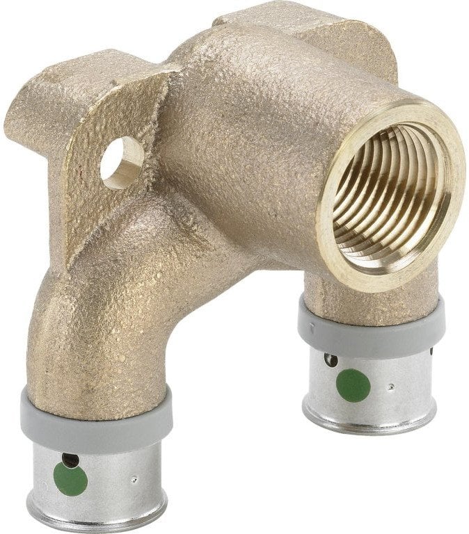 Podwojna tarcza scienna 16 x 1/2 braz / blyszczacy (DWZ)Łącznik do rur