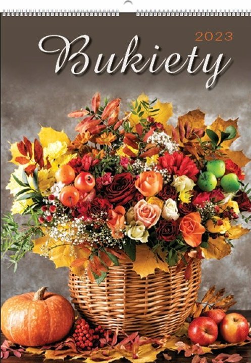 EVENA KALENDARZ WIELOPLANSZOWY 2023 DUŻY ŚCIENNY BUKIETY