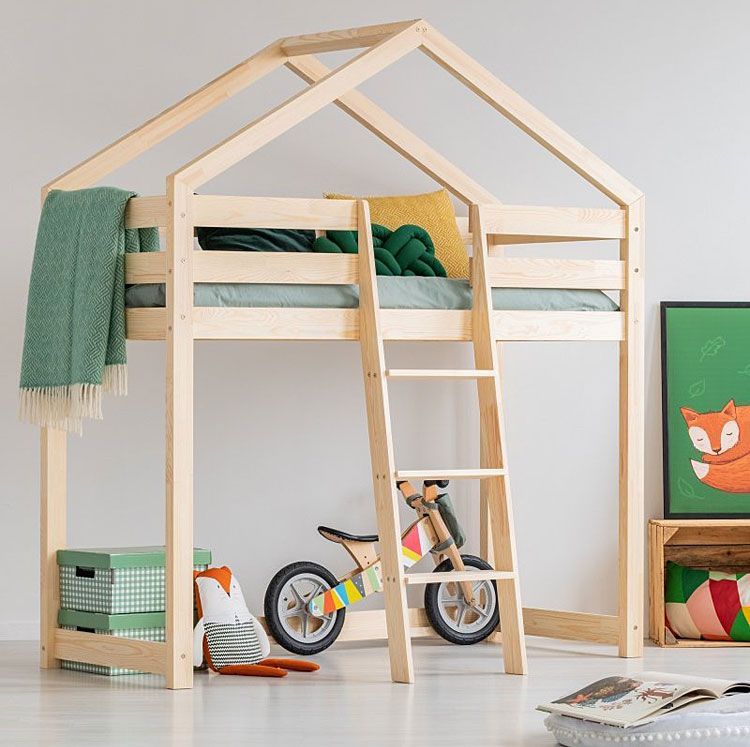 Elior Piętrowe łóżko domek Miles 8X - 12 rozmiarów 80x140cm