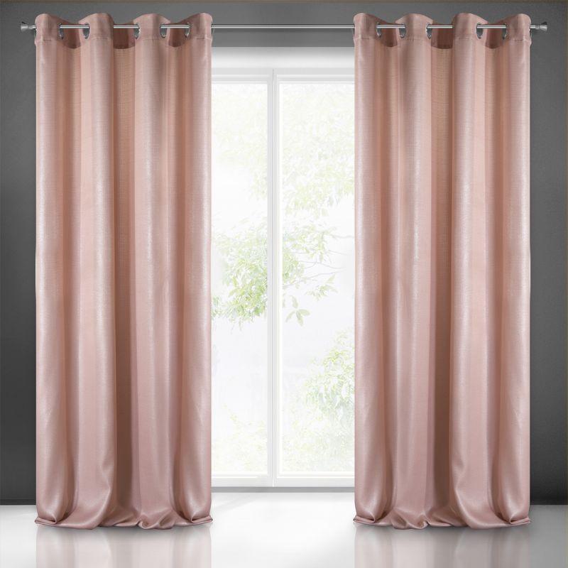 Eurofirany ZASŁONA GOTOWA SASHA 140X250 CM RÓŻOWY