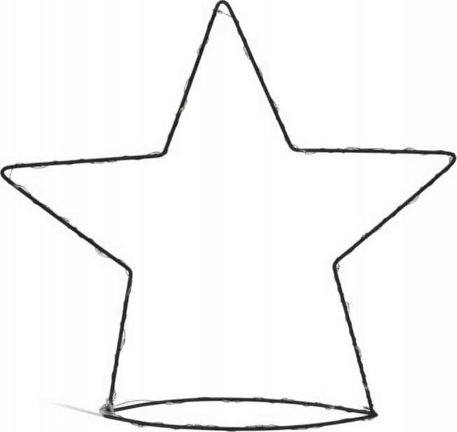 Prosta figurka druciana z dekoracją LED, 34 cm