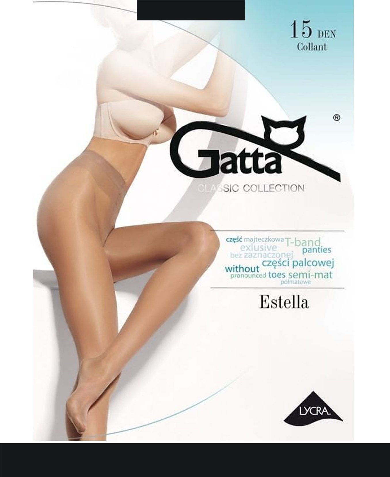 Gatta GATTA ESTELLA 15 DEN 5-XL/Nero