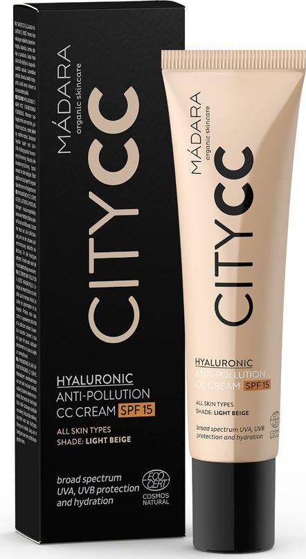 Madara Krem CC przeciw zanieczyszczeniom SPF 15 z kwasem hialuronowym 40 ml