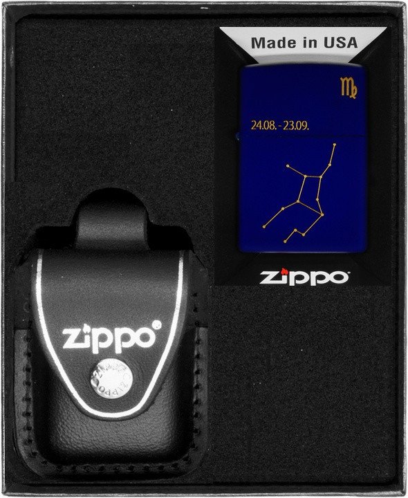 Zestaw ZIPPO Zapalniczka ZODIAC VIGRO DESIGN PANNA Prezentowy No3