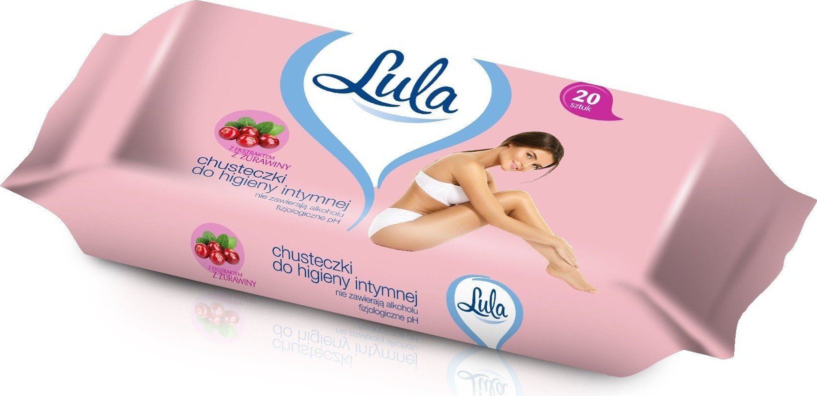 Stella LULA Chusteczki do higieny intymnej z ekstraktem z żurawiny 1op.-20szt.