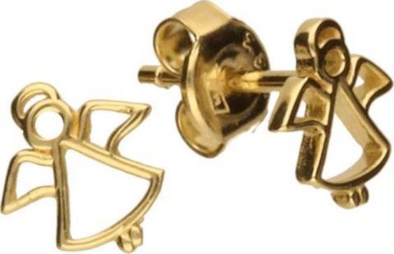 Lovrin Złote kolczyki 333 ażurowy aniołek sztyft 0,78 g