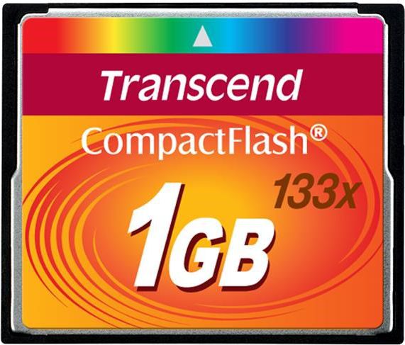 Karta Transcend 133x Compact Flash 1 GB (TS1GCF133)