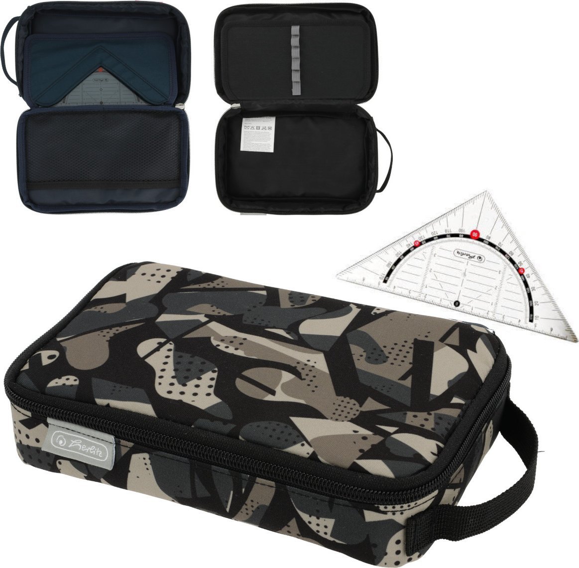 Piórnik Herlitz Herlitz Faulenzer 2 Go CamoGrey