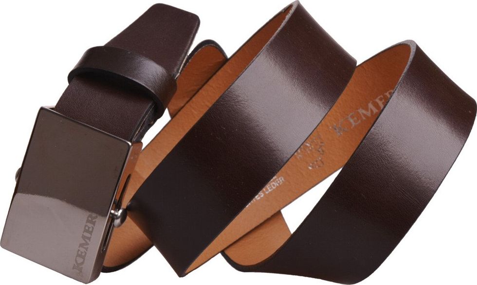 Kemer Pasek męski skórzany KEMER P 04-100/35-S3-123 Brązowy uniwersalny